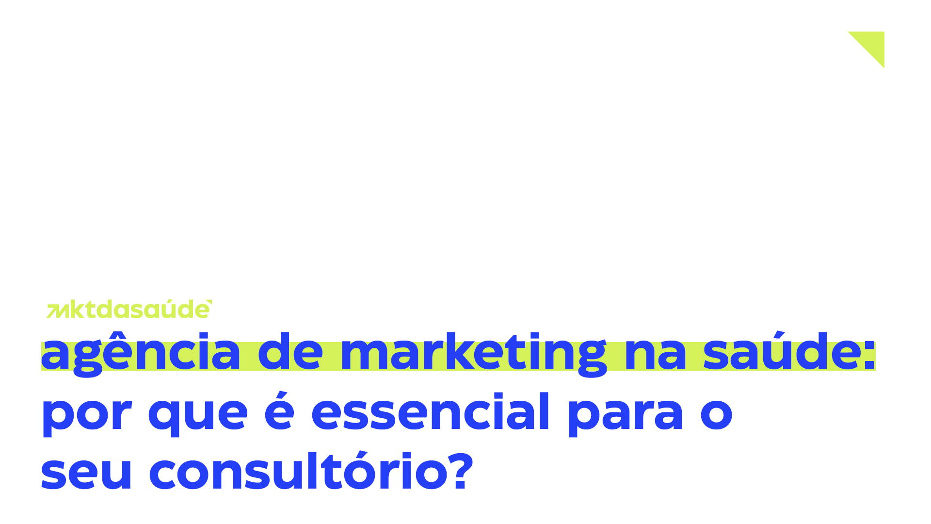 Agência de Marketing na Saúde