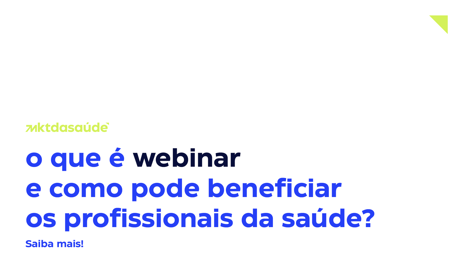 O que é webinar