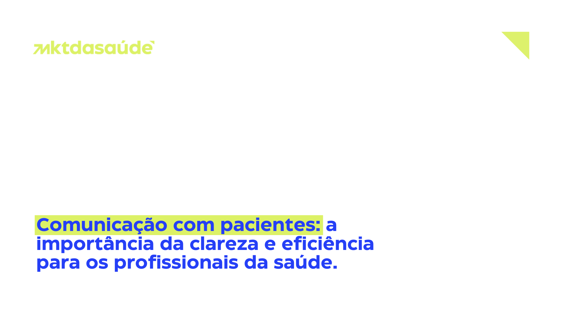 Comunicação com pacientes